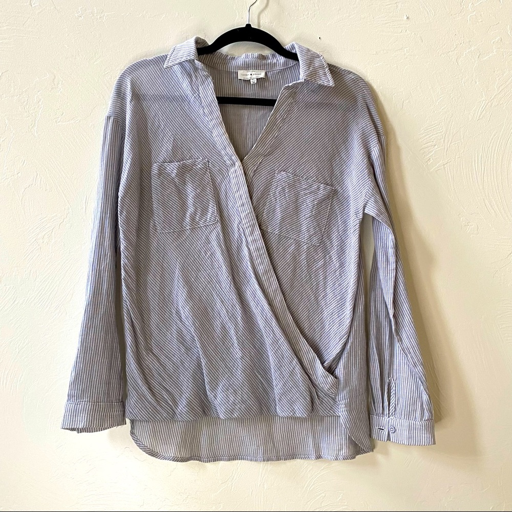 Lucky Brand long sleeve striped top